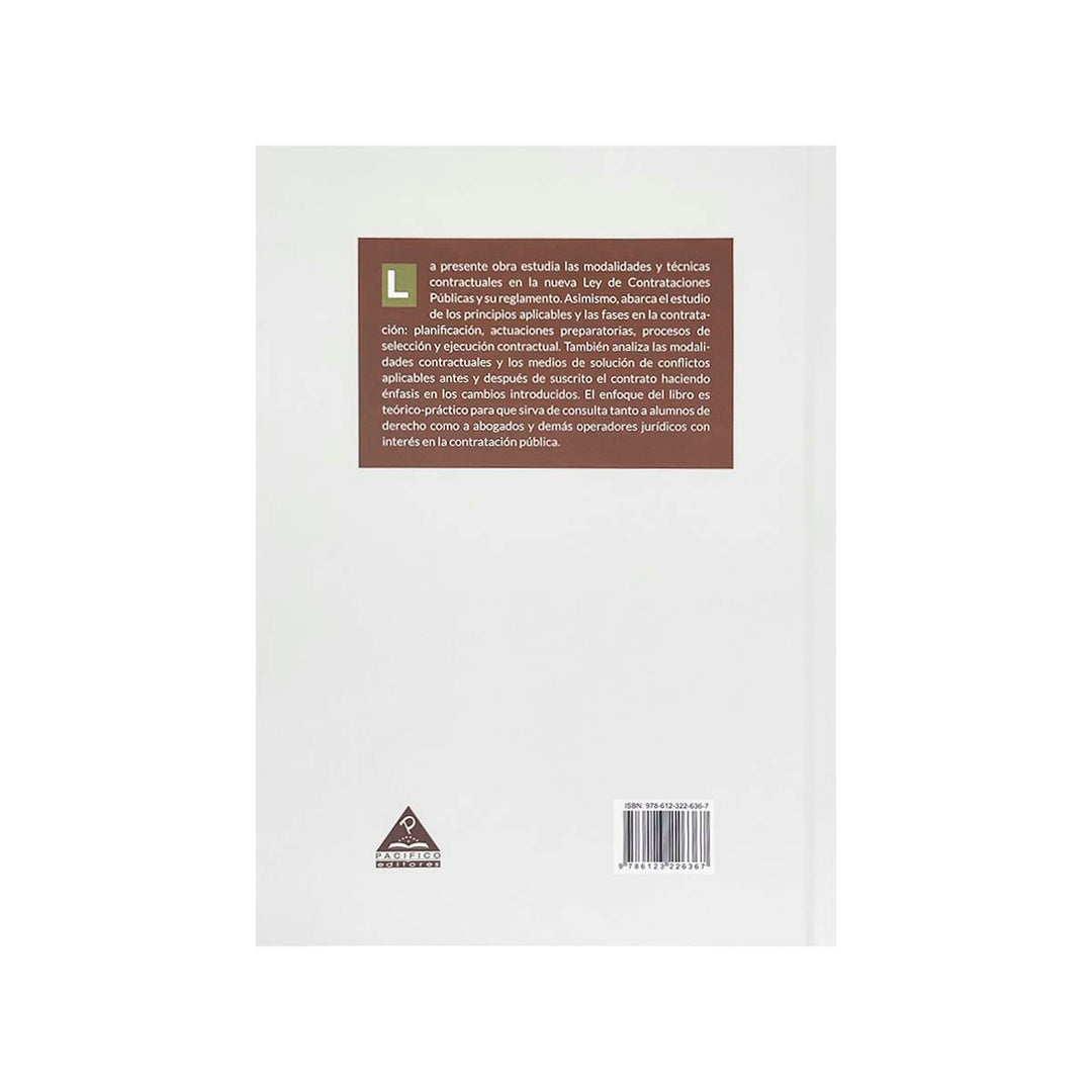 Contracubierta del libro Nueva Ley General de Contrataciones Públicas N.º 32069 y su Reglamento.