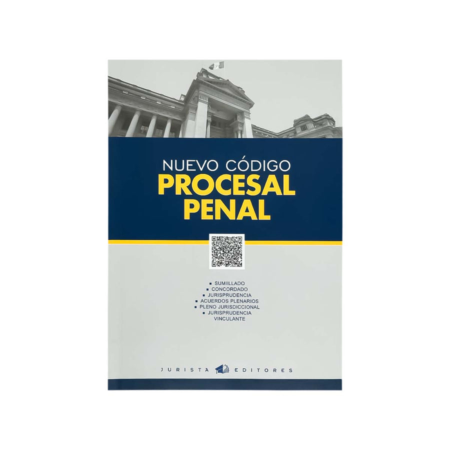 Cubierta del  libro Nuevo Código Procesal Penal.