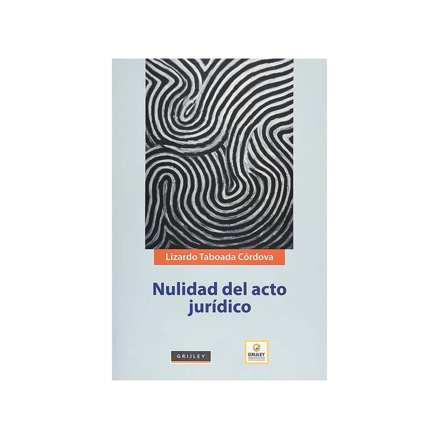 Cubierta del libro Nulidad del Acto Jurídico.