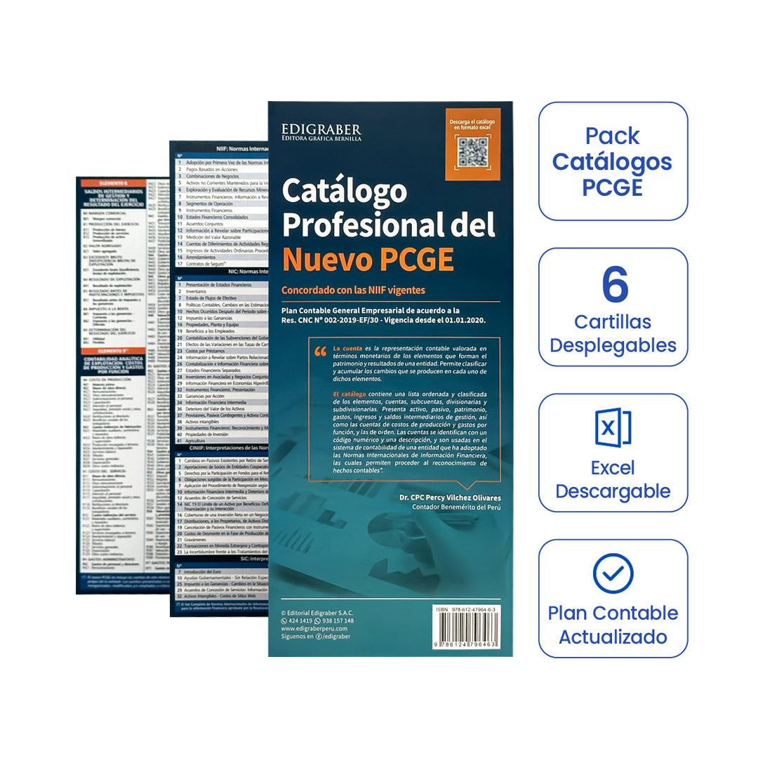 Pack 6 Catálogos Profesionales del Nuevo PCGE