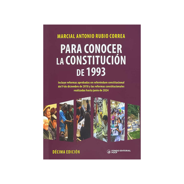 Cubierta del libro Para Conocer la Constitución de 1993.