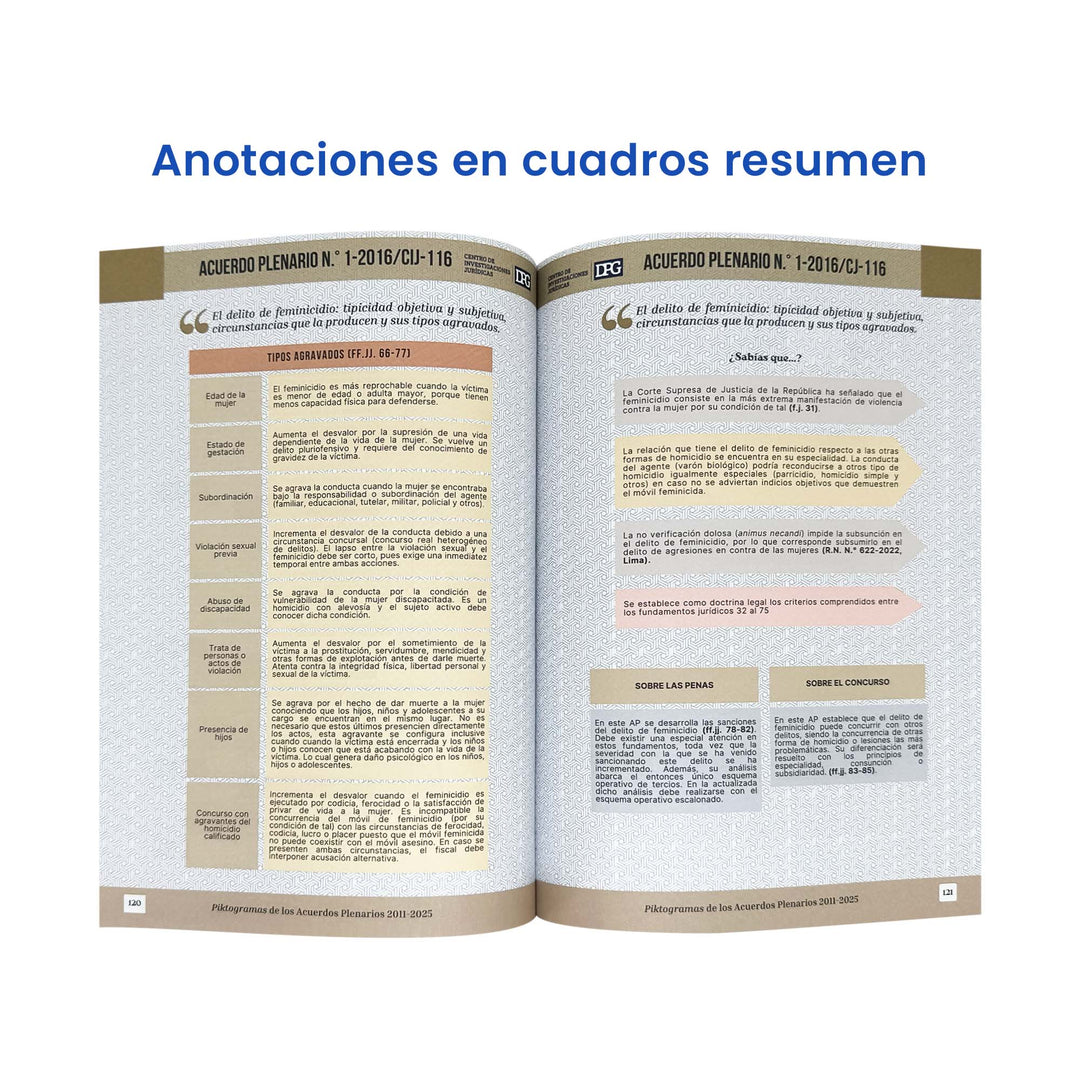 Piktogramas de los Acuerdos Plenarios 2011 - 2025