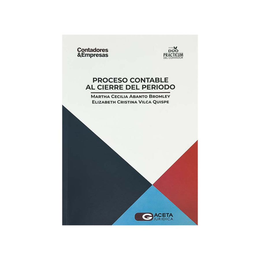 Cubierta del libro Proceso Contable al Cierre del Periodo.