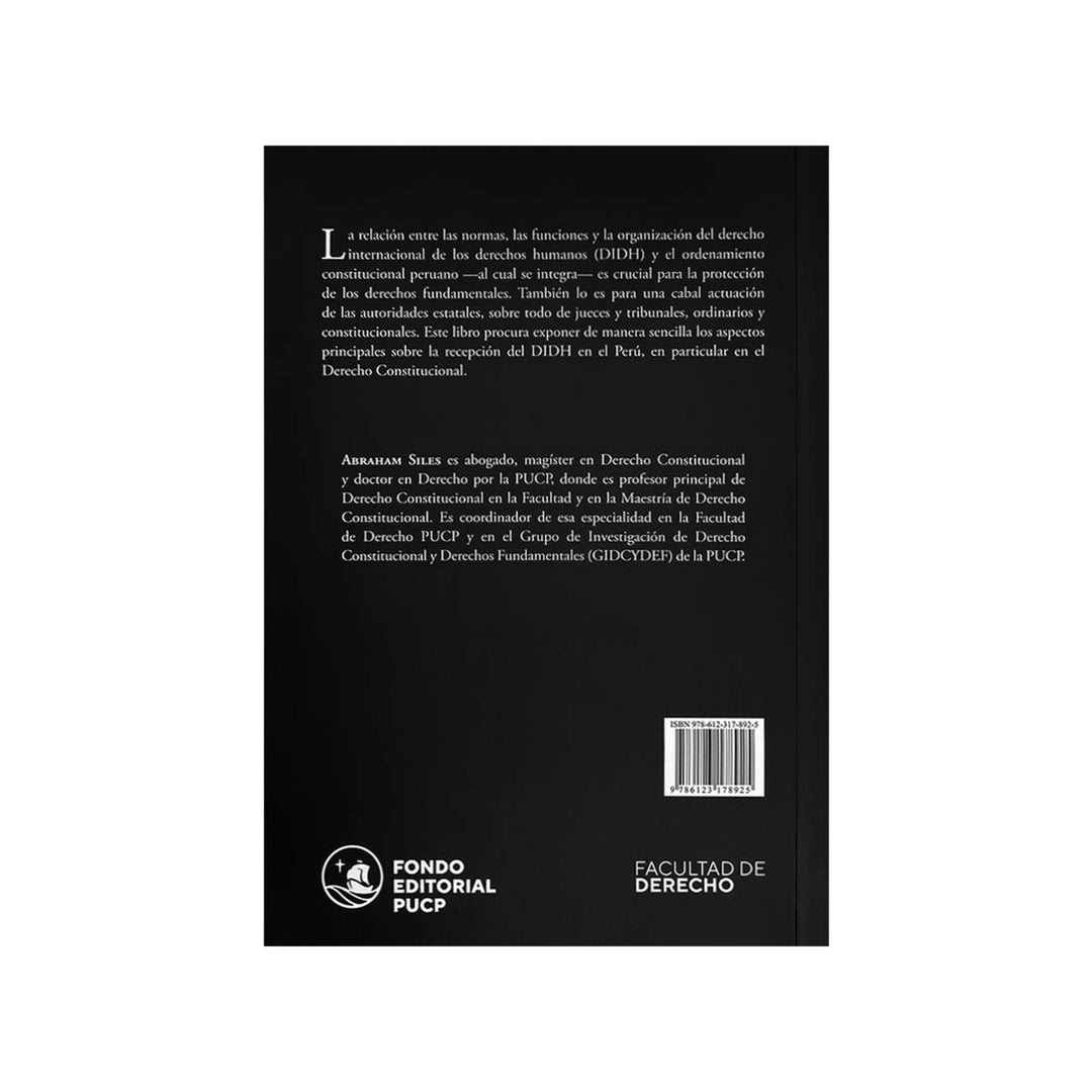 Contracubierta del libro Recepción de los Derechos Humanos en el Derecho Constitucional Peruano.