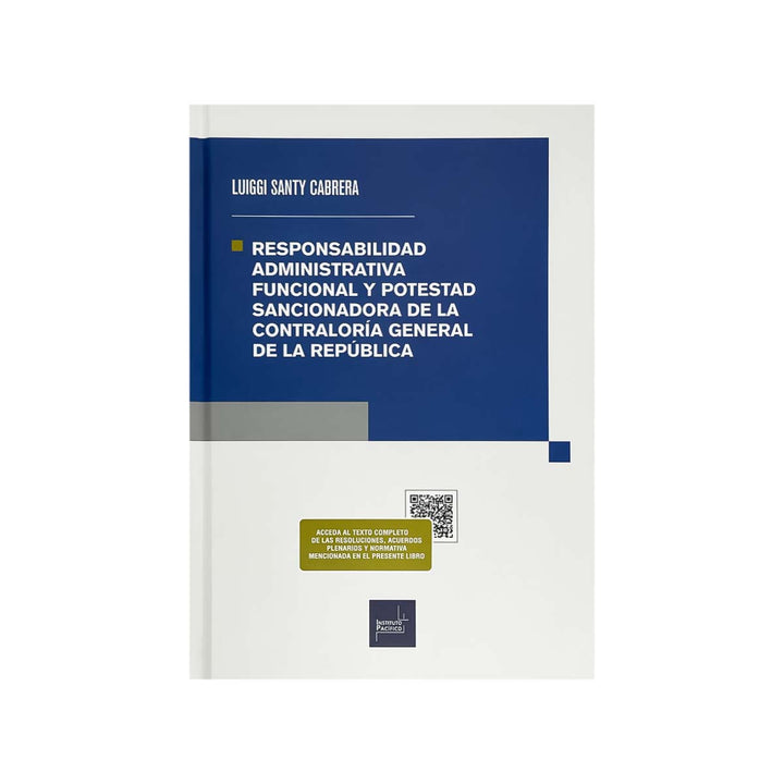 Cubierta del libro Responsabilidad Administrativa Funcional y Potestad Sancionadora de la Contraloría General de la República.