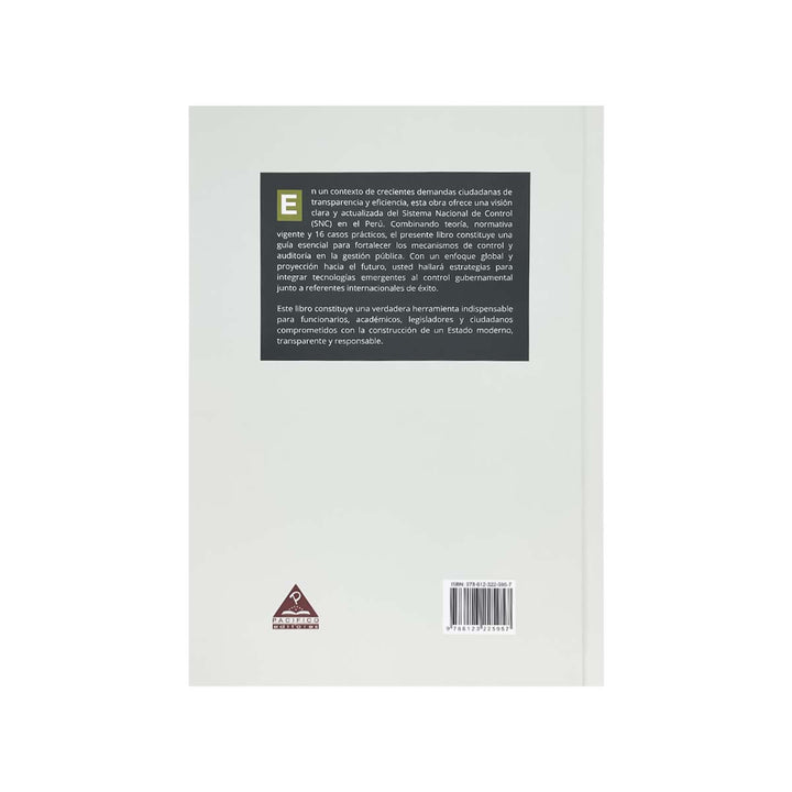 Contracubierta del libro Sistema Nacional de Control y Auditoría Gubernamental.