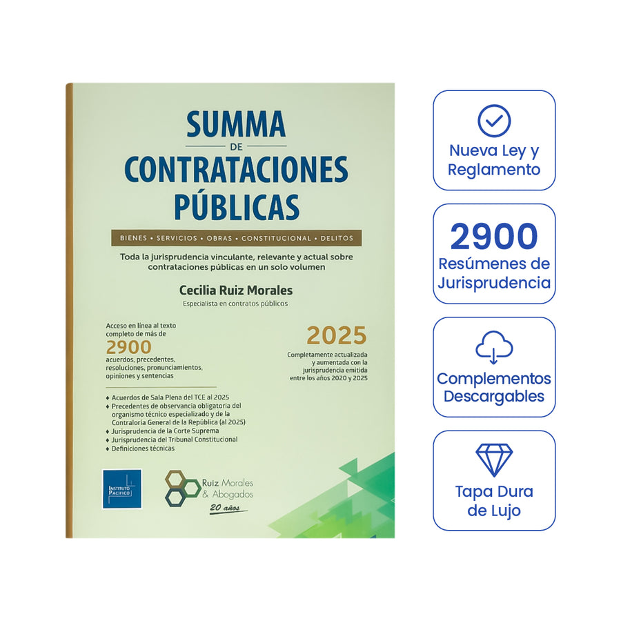 Cubierta del libro Summa de Contrataciones Públicas.
