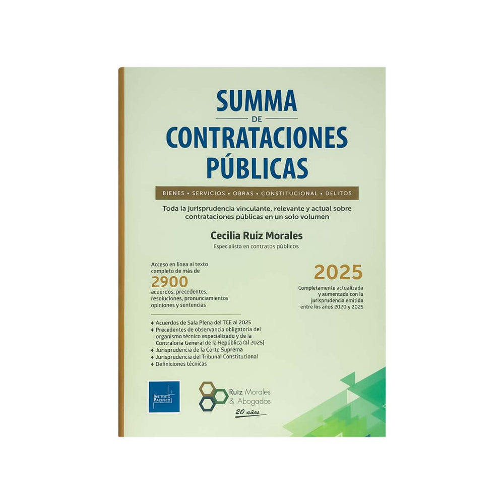 Cubierta del libro Summa de Contrataciones Públicas.