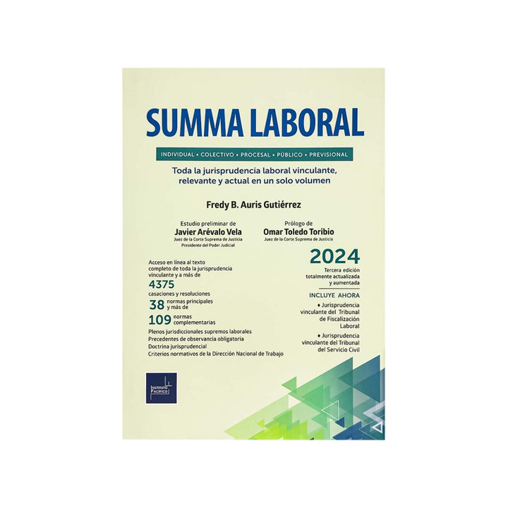 Cubierta del  libro Summa Laboral.