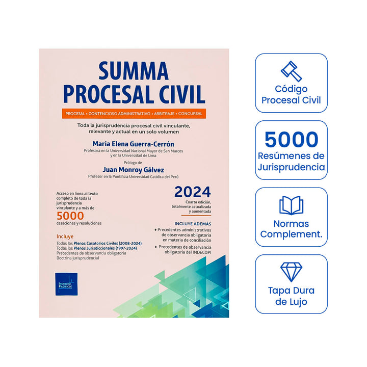 Summa Procesal Civil 2024: Código Procesal Civil + 5000 Casaciones y Resoluciones