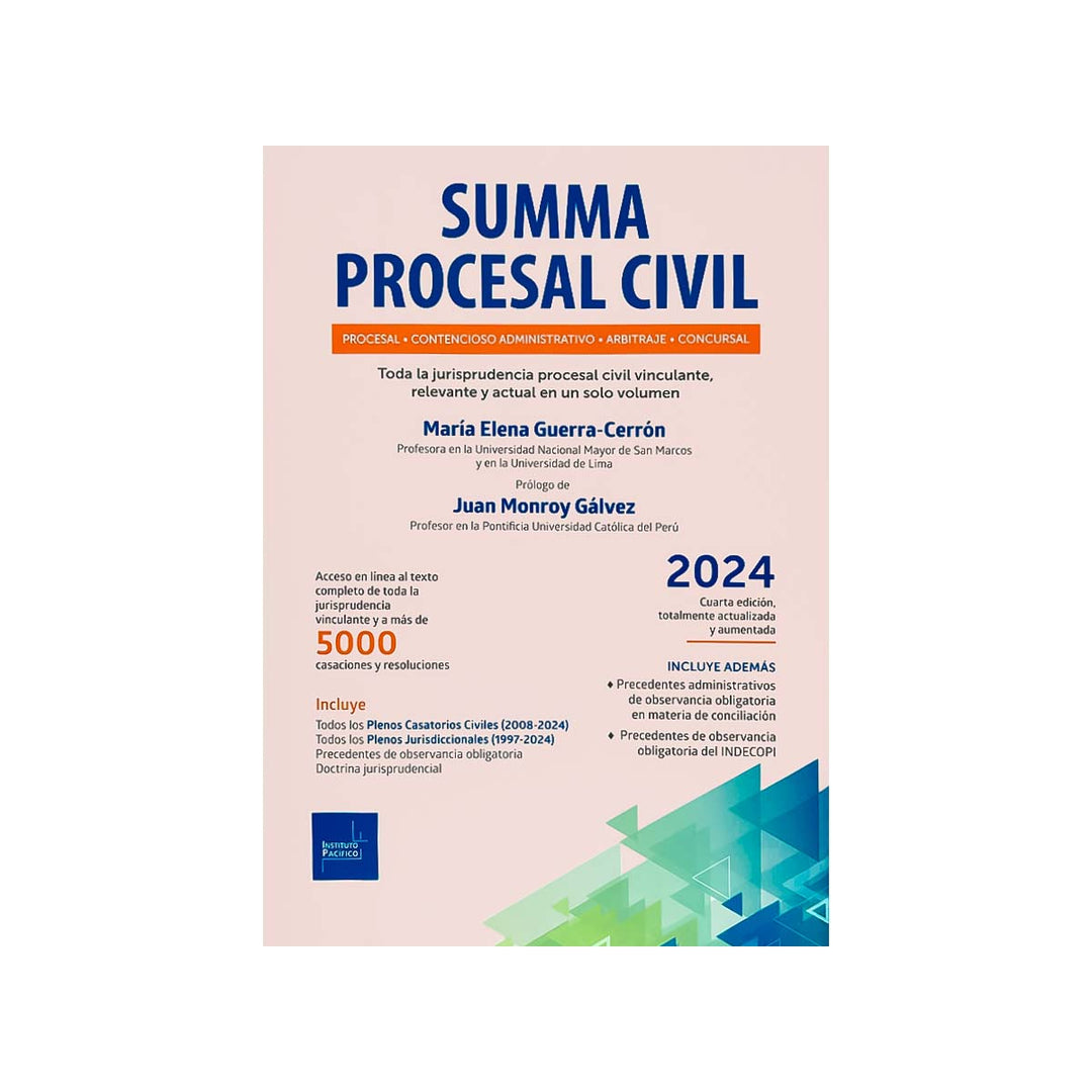 Cubierta del libro Summa Procesal Civil.