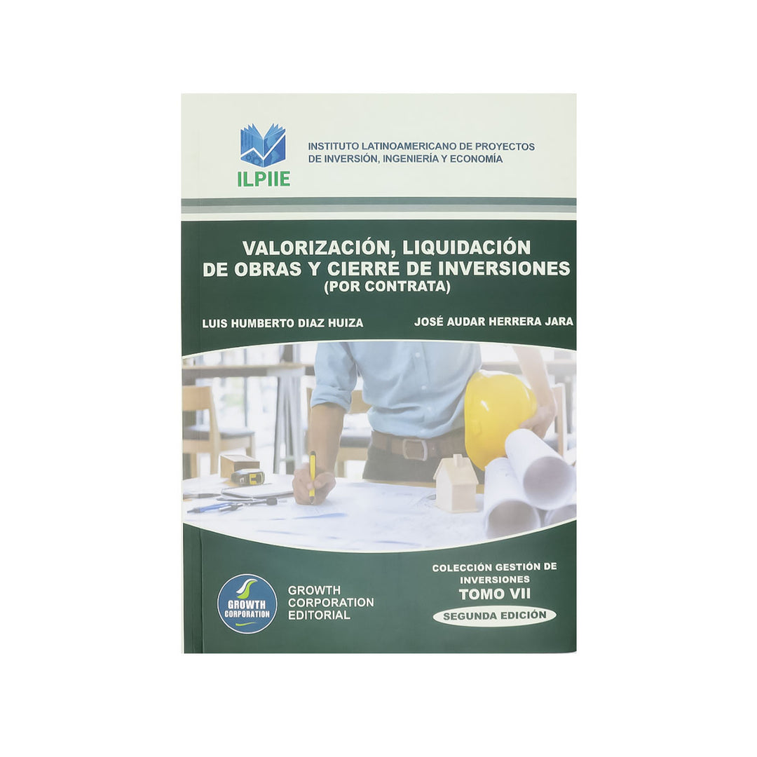 Cubierta del libro Valorización, Liquidación de Obras y Cierre de Inversiones.