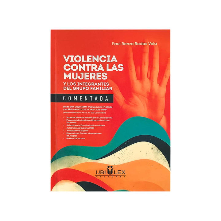 Cubierta del  libro Violencia contra las Mujeres y los Integrantes del Grupo Familiar Comentada.