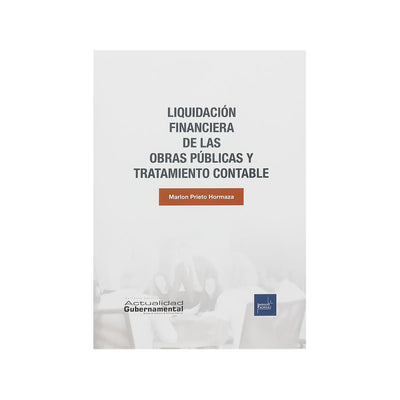 Cubierta del libro Liquidación Financiera de las Obras Públicas y Tratamiento Contable.