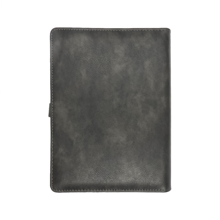 Libreta Ejecutiva Pioner Gris + Grabado + 100 Hojas de Repuesto