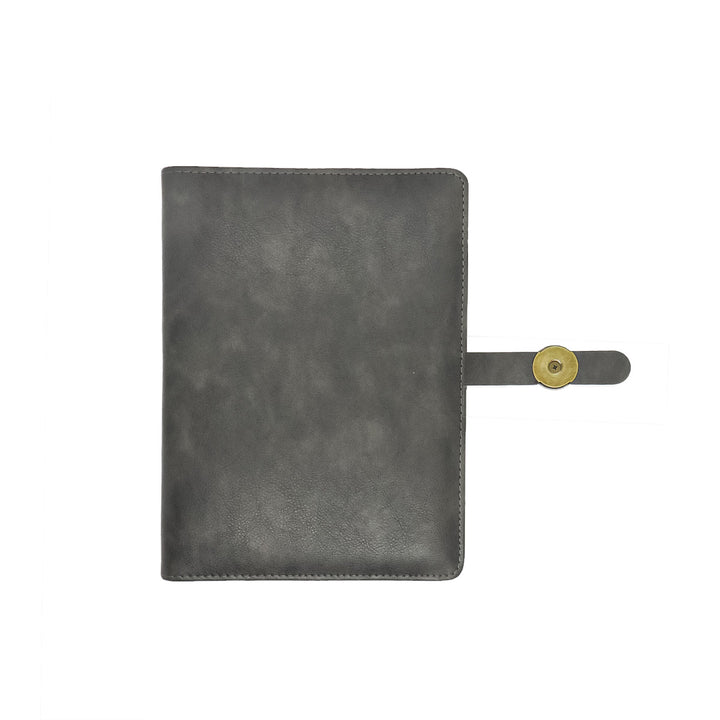 Libreta Ejecutiva Pioner Gris + Grabado + 100 Hojas de Repuesto