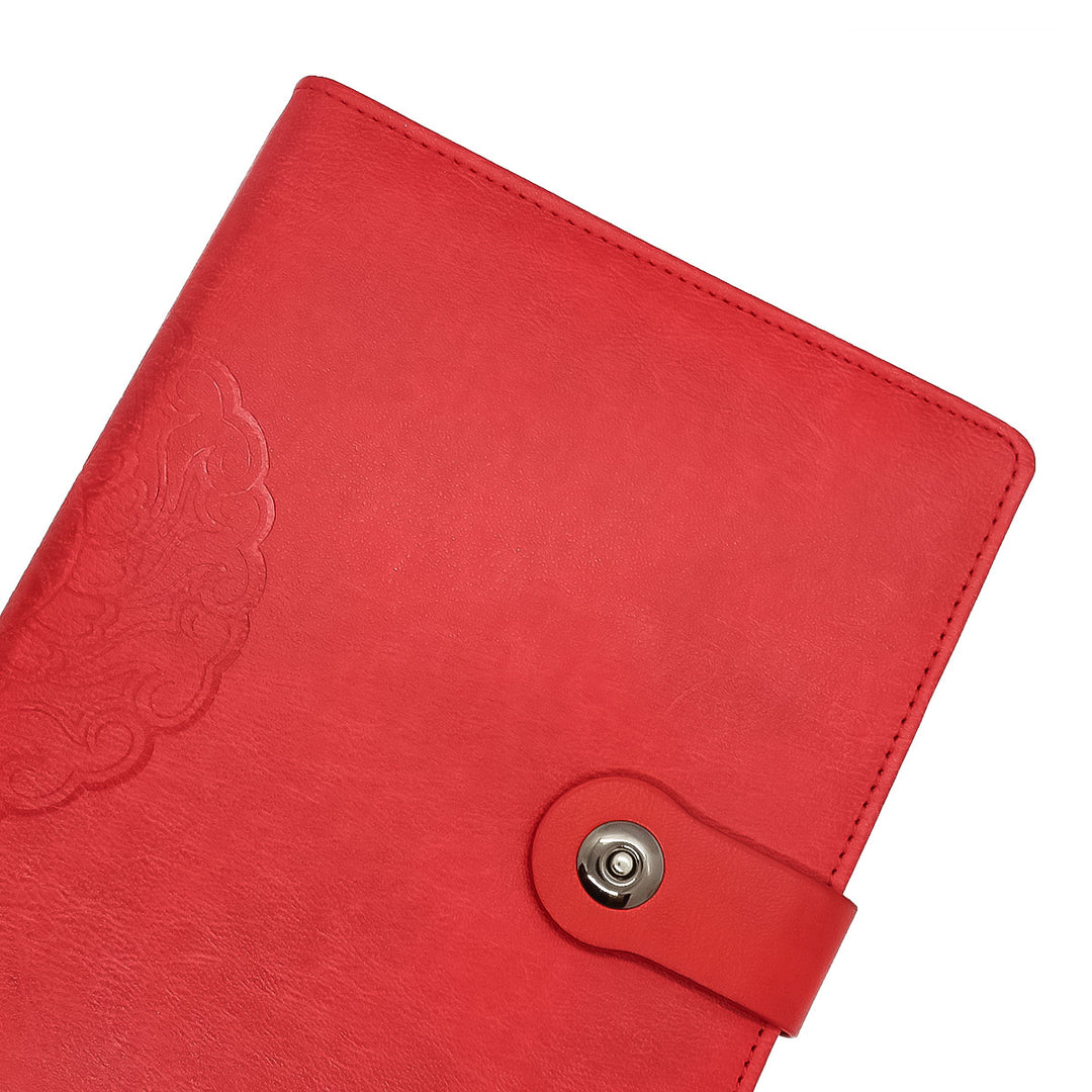 Libreta Ejecutiva Pioner Roja + Grabado + 100 Hojas de Repuesto