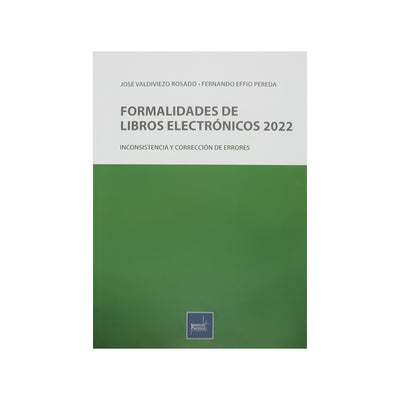 Formalidades de Libros Electrónicos 2022: Inconsistencia y corrección de errores