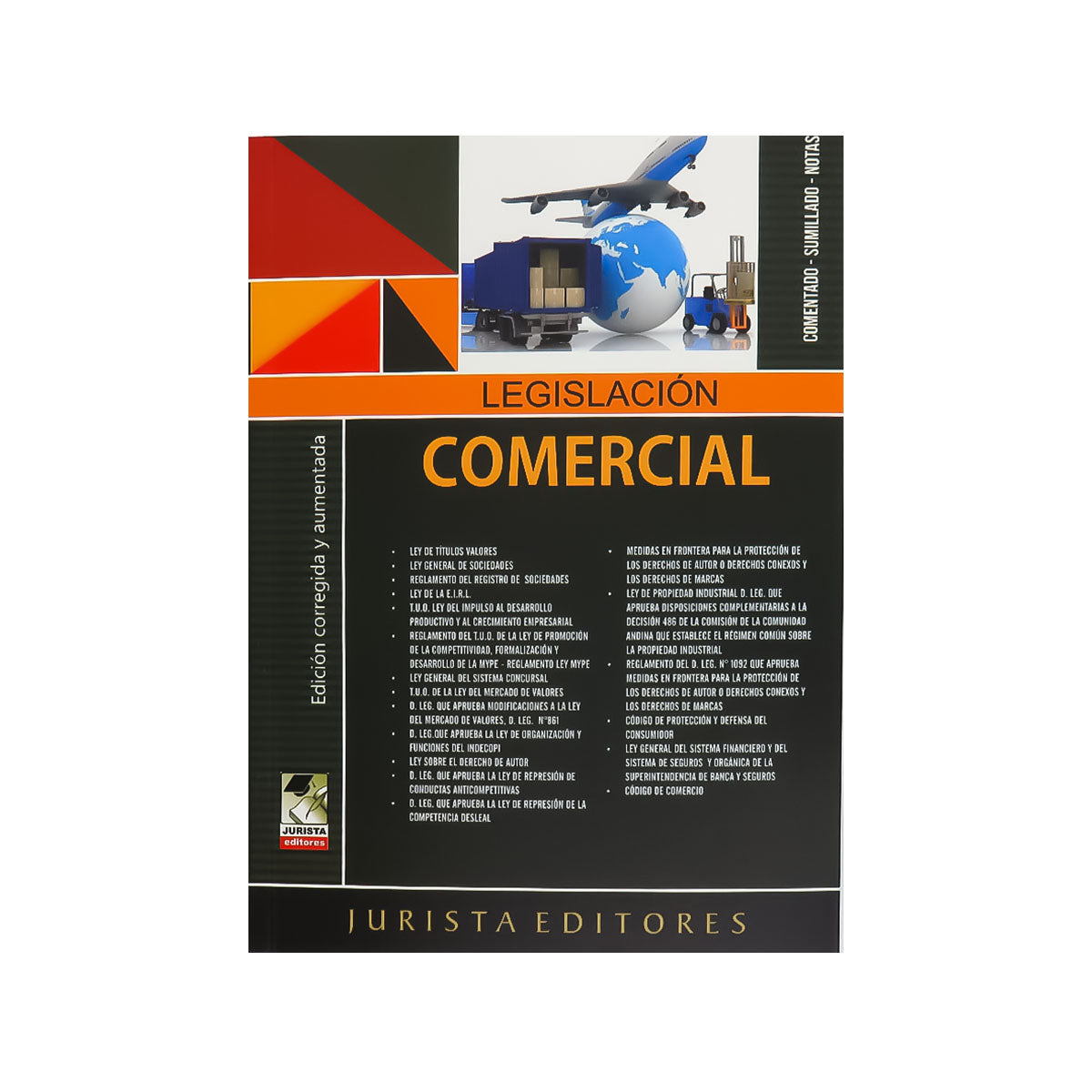 Cubierta del libro Legislación Comercial.